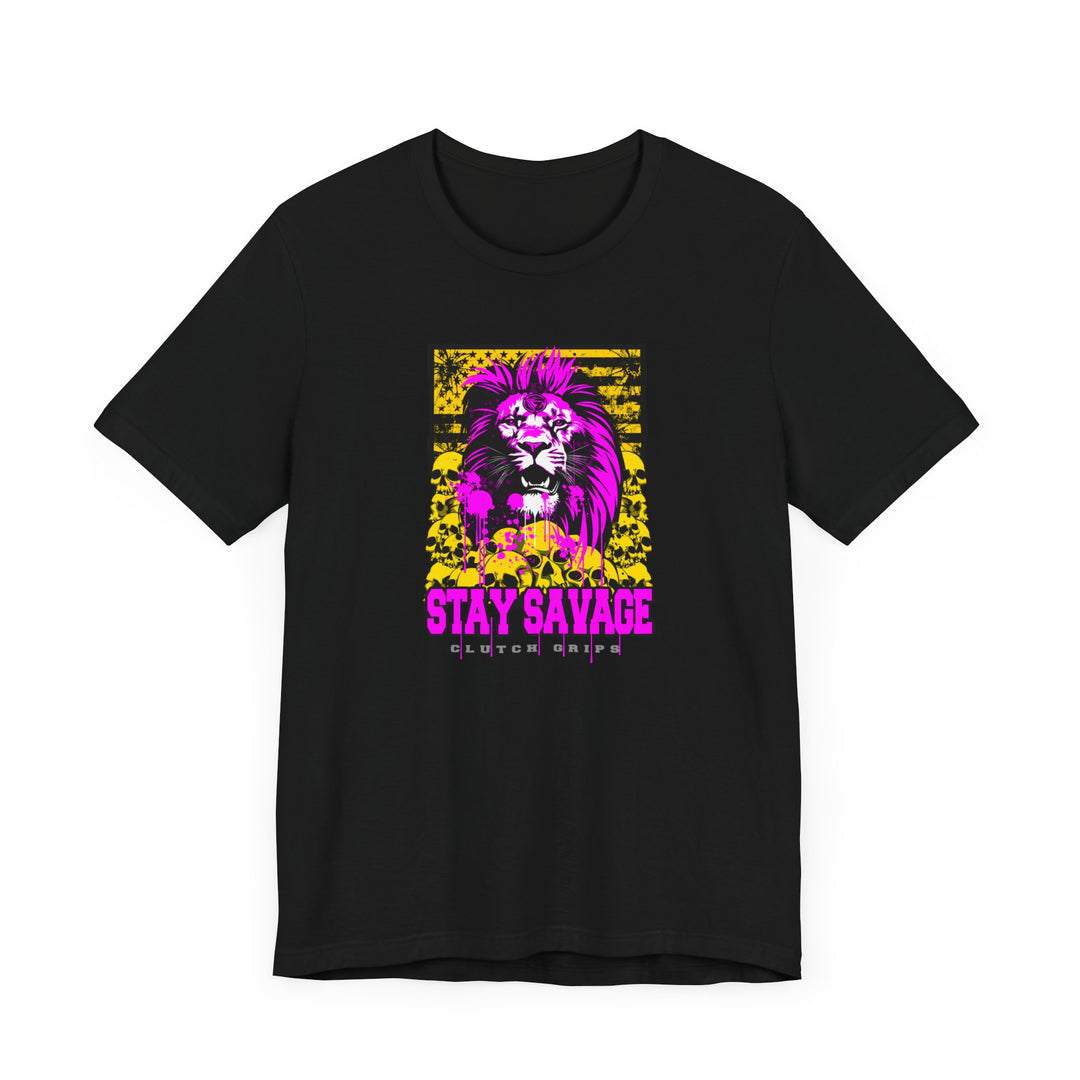 LION HEART FREEDOM TEE PURPLE GOLD /STAY SAVAGE