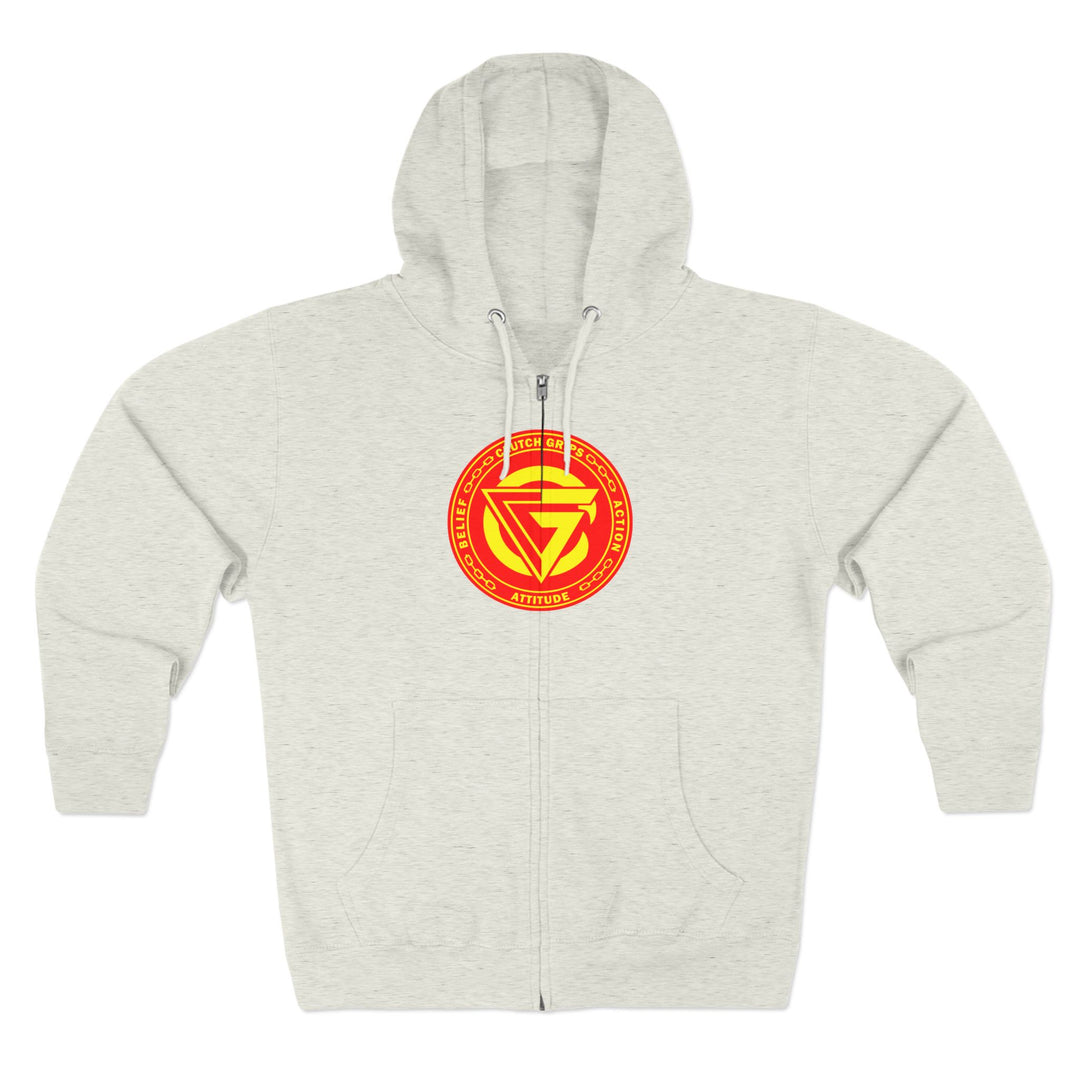 CG SAMURAI MASK ORANGE GOLD /CLUTCHGRIPS ZIP UP