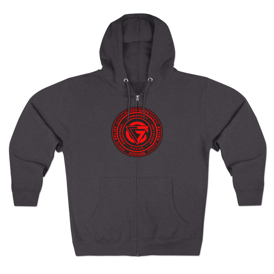 CG MAFIA FINAL BOSS RED BLACK/LIFT HARDER ZIP UP