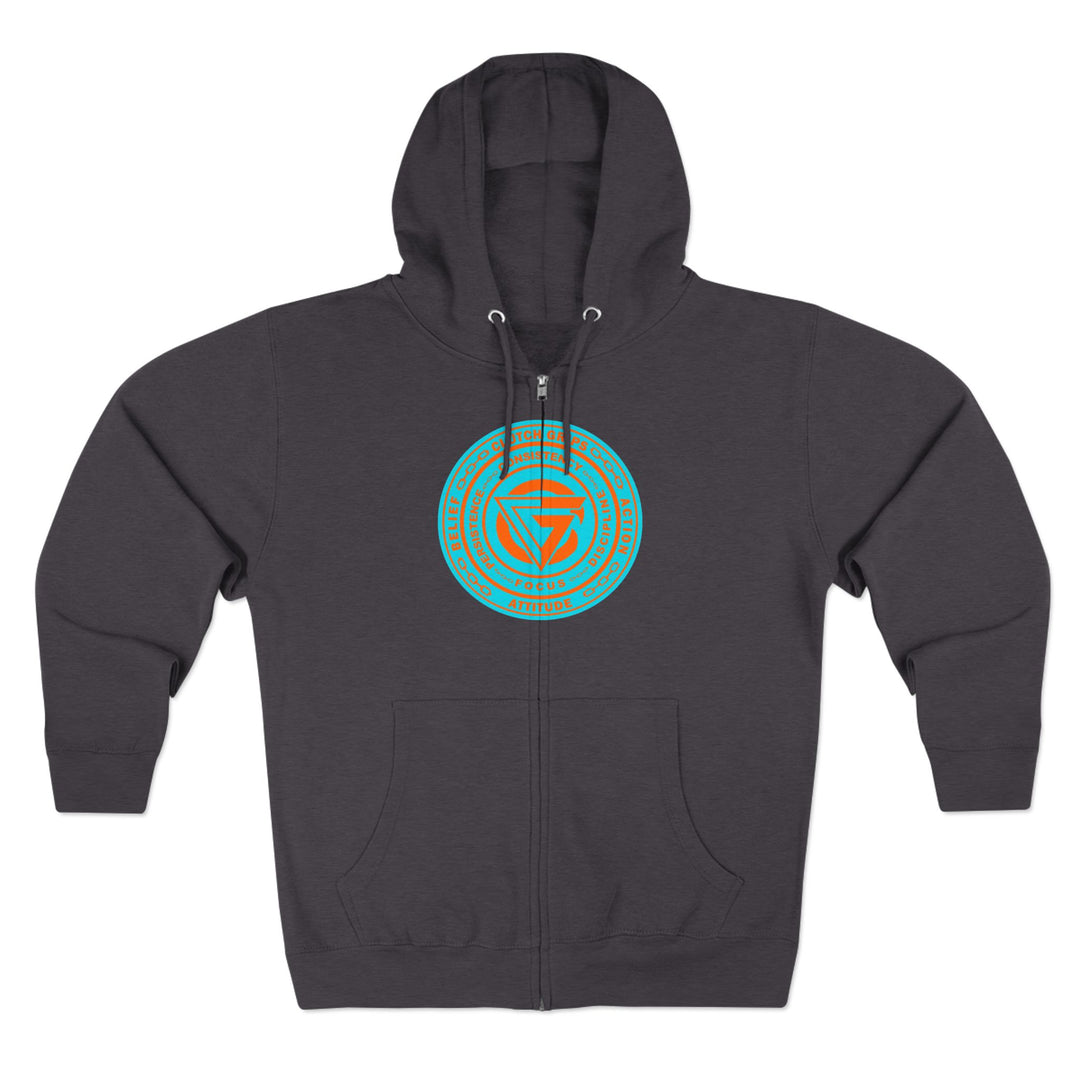 CG BIG MAC CHIEF AQUA ORANGE/CONQUER ZIP UP