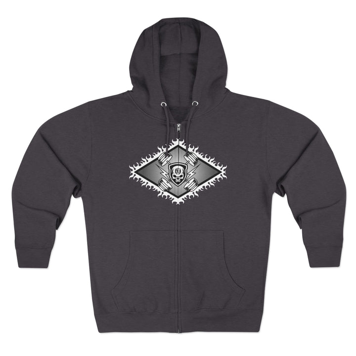 WICKED VIPER BLACK WHITE /LIFT OR DIE ZIP UP