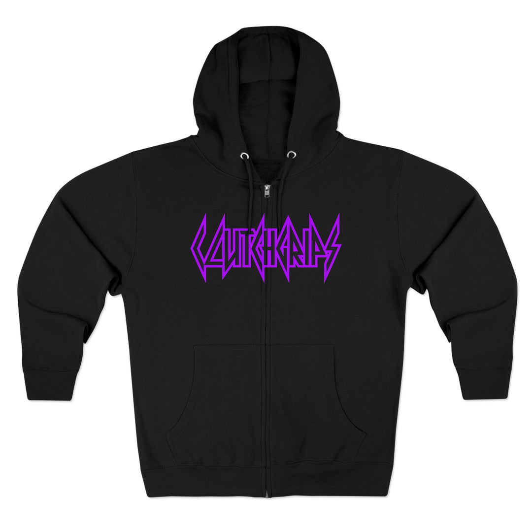 CG SKULL PURPLE NURPLE /LIFT OR DIE ZIP UP