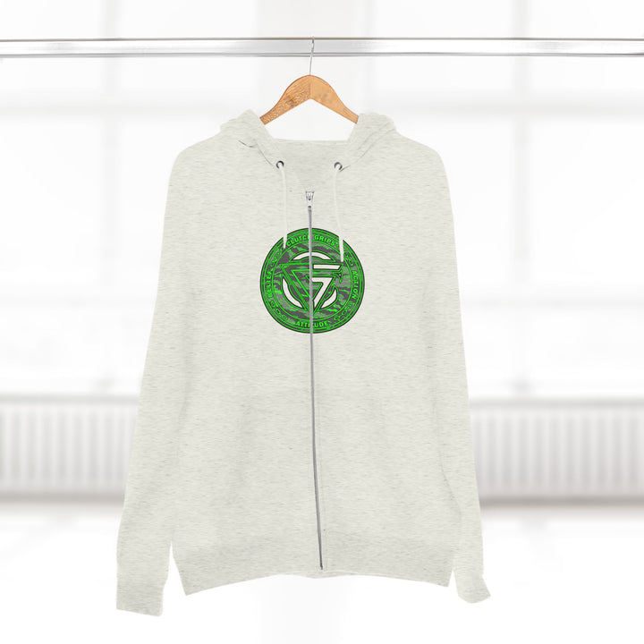 CG ANGRY DOG CAMO GREEN /READY FOR WAR ZIP UP