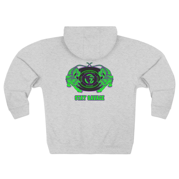 CG TIGER VS TIGER PURPLE GREEN /STAY SAVAGE ZIP UP