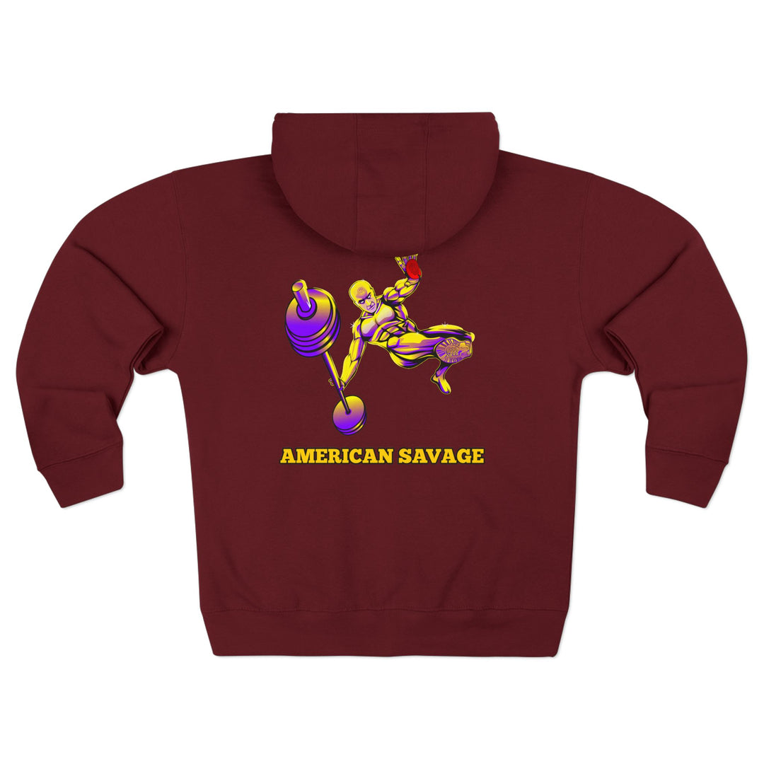 CG MAC JUMP PURPLE GOLD /AMERICAN SAVAGE ZIP UP