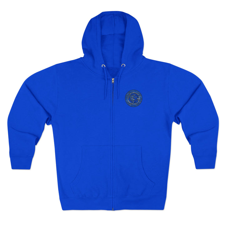 CG ANGRY DOG GREY BLUE CAMO/READY FOR WAR ZIP UP