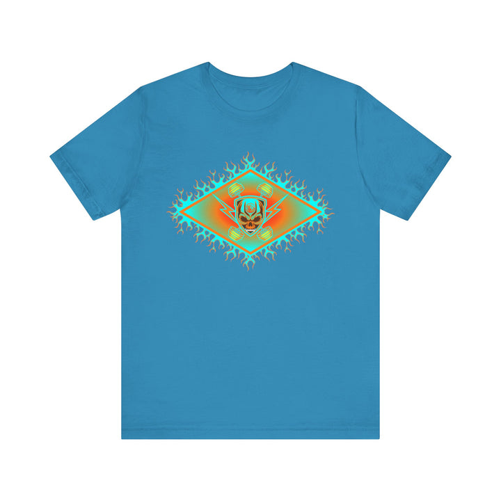 CG DIAMOND SKULLATOR MIAMI AQUA ORANGE DBL BELL