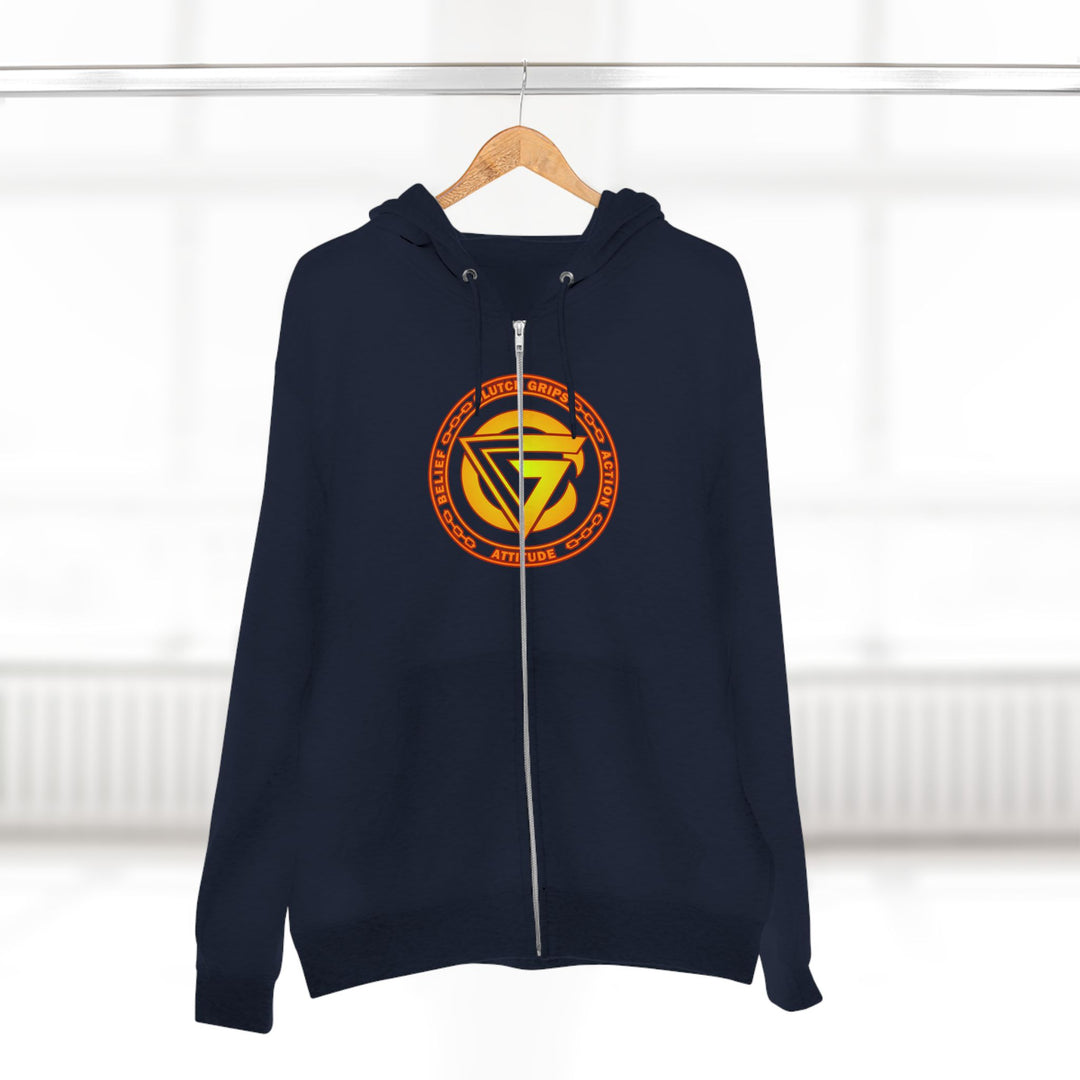 CG TIGER VS TIGER ORANGE RED FADE /CLUTCHGRIPS ZIP UP