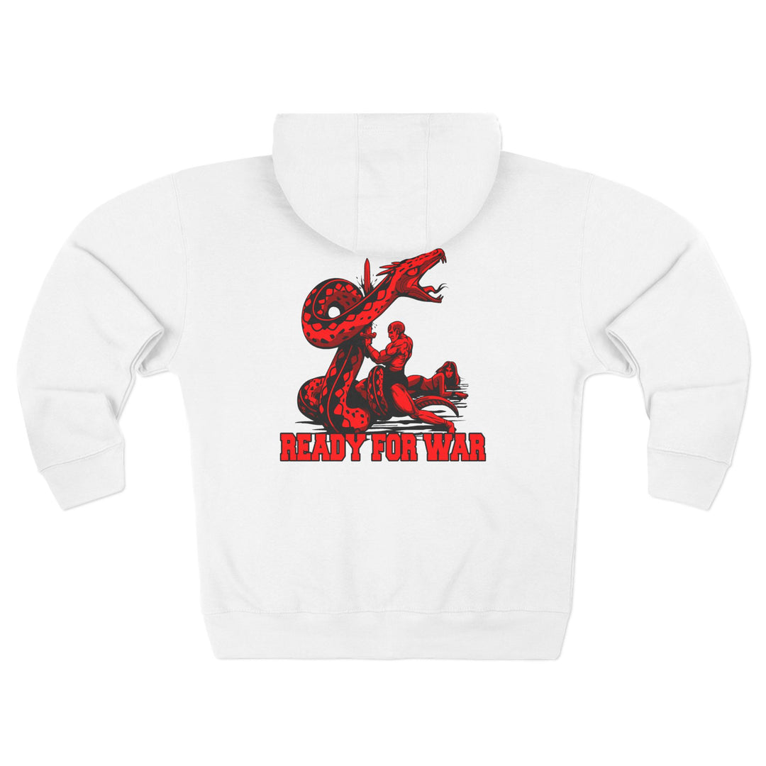 CG SERPENT SLAYER RED BLACK /READY FOR WAR ZIP UP