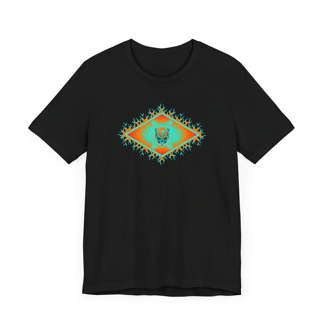 MIAMI AQUA ORANGE DIAMOND SKULLATOR DOUBLE BELL