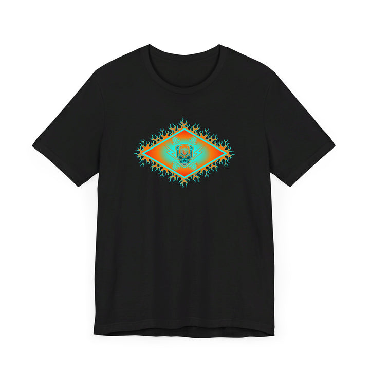 MIAMI AQUA ORANGE DIAMOND SKULLATOR DOUBLE BELL