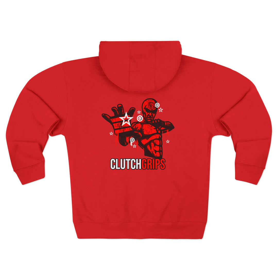 CG MASTER FLASH RED BLACK WHITE /CLUTCHGRIPS ZIP UP