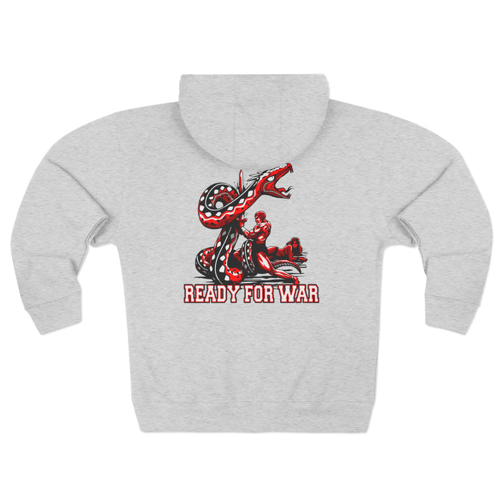 CG SERPENT SLAYER RED BLACK /READY FOR WAR ZIP UP