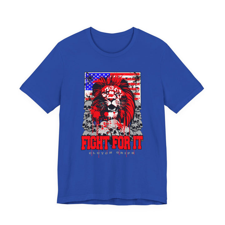 LIONHEART USA FLAG RED WHITE BLUE /FIGHT FOR IT