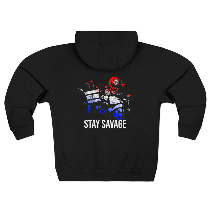 CG GRIP MASTER MAC RED WHITE BLUE FADE/STAY SAVAGE ZIP UP