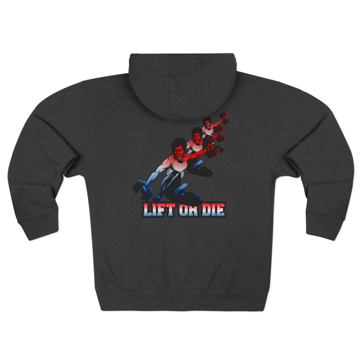 CG LIFT KICK RED WHITE BLUE FADE/LIFT OR DIE ZIP UP