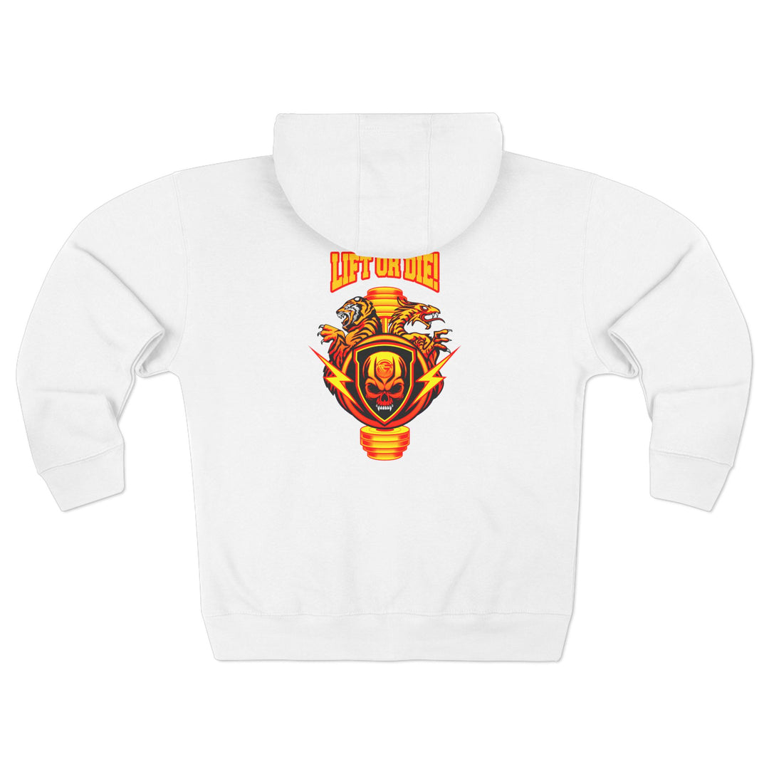 CG SGL SKULL BELL RED GOLD /LIFT OR DIE ZIP UP