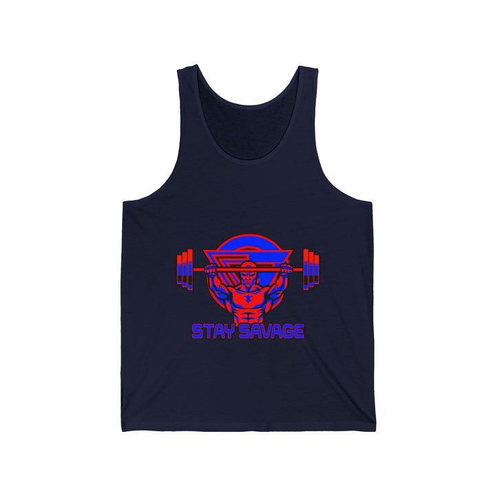 ENTER THE MAC RED BLUE TANK/STAY SAVAGE