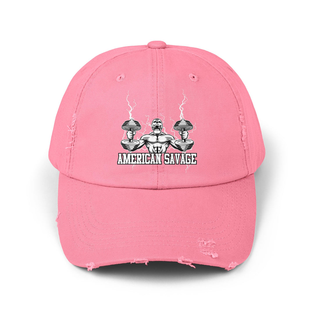 RIDE THE LIGHTNING WHITE AMERICAN SAVAGE CAP