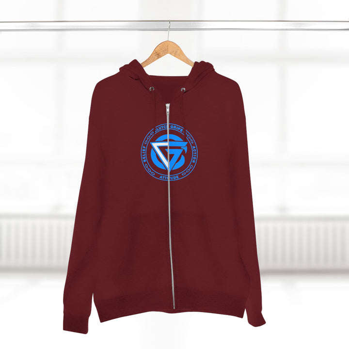 MAC SNAP DRAGON BLUE /LIFT OR DIE ZIP UP