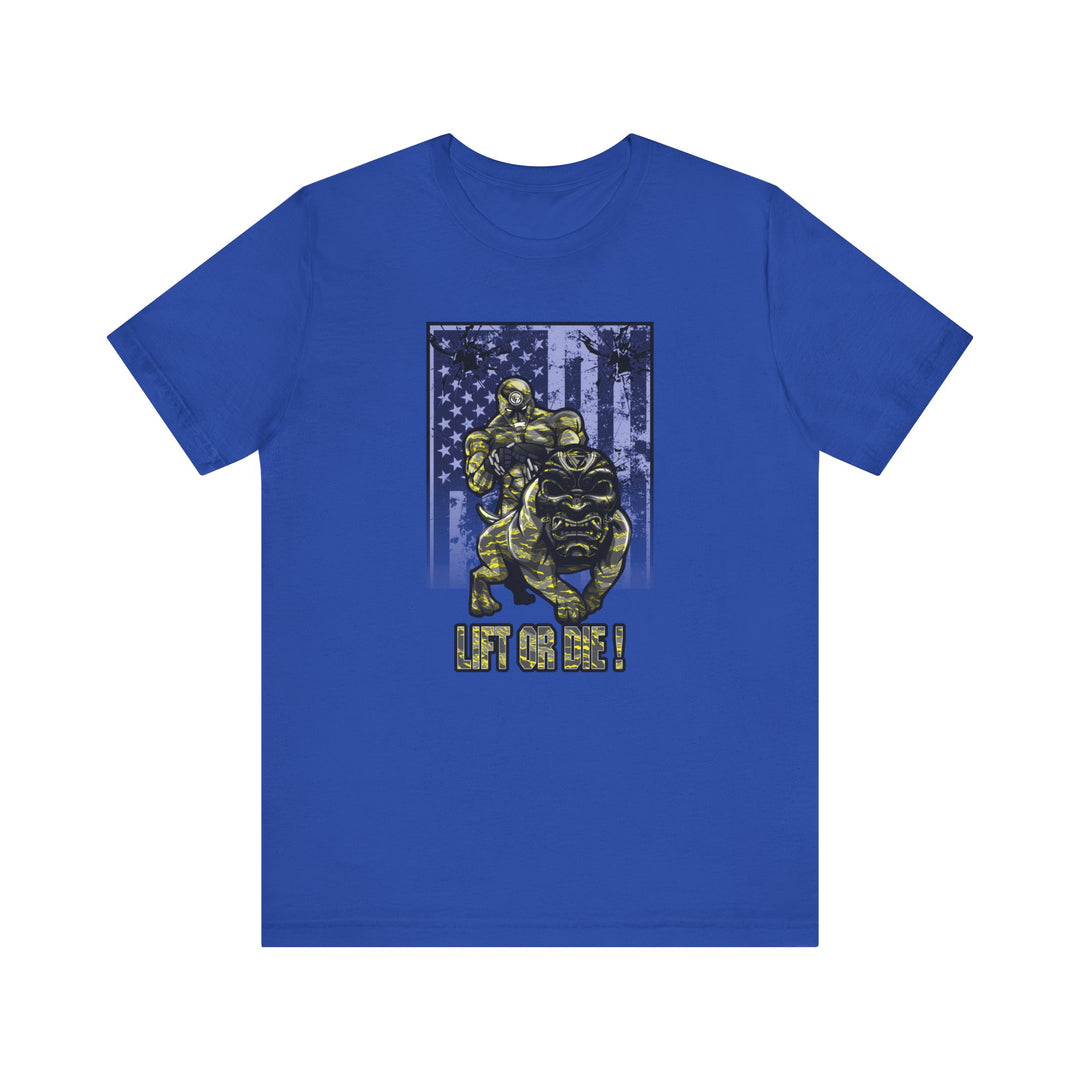 ANGRY DOG YELLOW CAMO FLAG/LIFT OR DIE