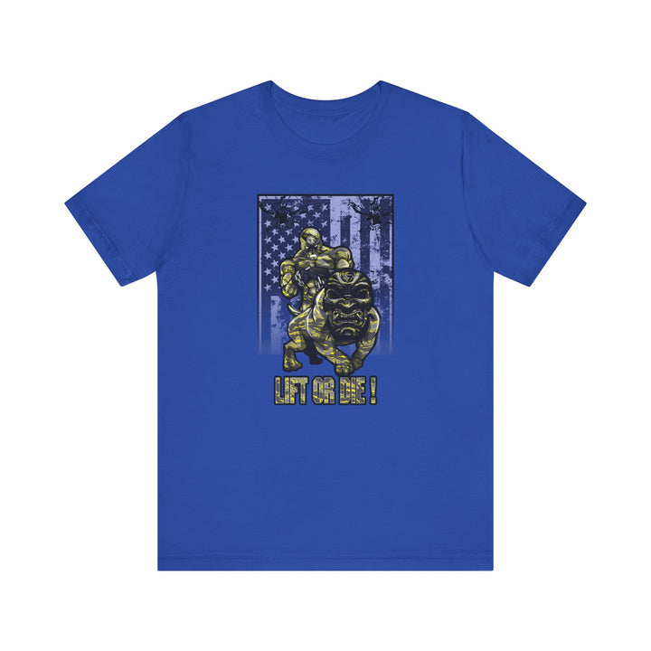 ANGRY DOG YELLOW CAMO FLAG/LIFT OR DIE
