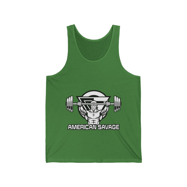 ENTER THE MAC WHITE BLACK TANK/AMERICAN SAVAGE