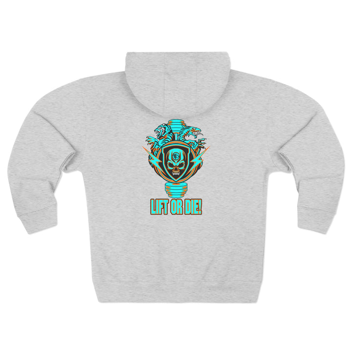 CG SGL SKULL BELL MIAMI STYLE/LIFT OR DIE ZIP UP