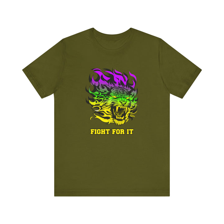 TIGER FLAME YELLOW GREEN PURPLE /FIGHT FOR IT