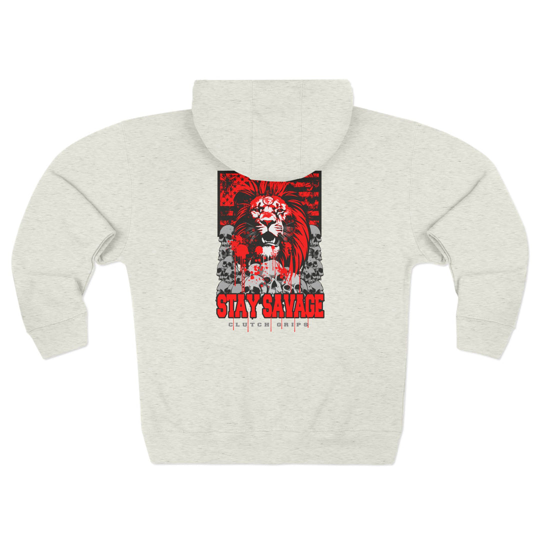 CG LION HEART RED BLACK /STAY SAVAGE ZIP UP