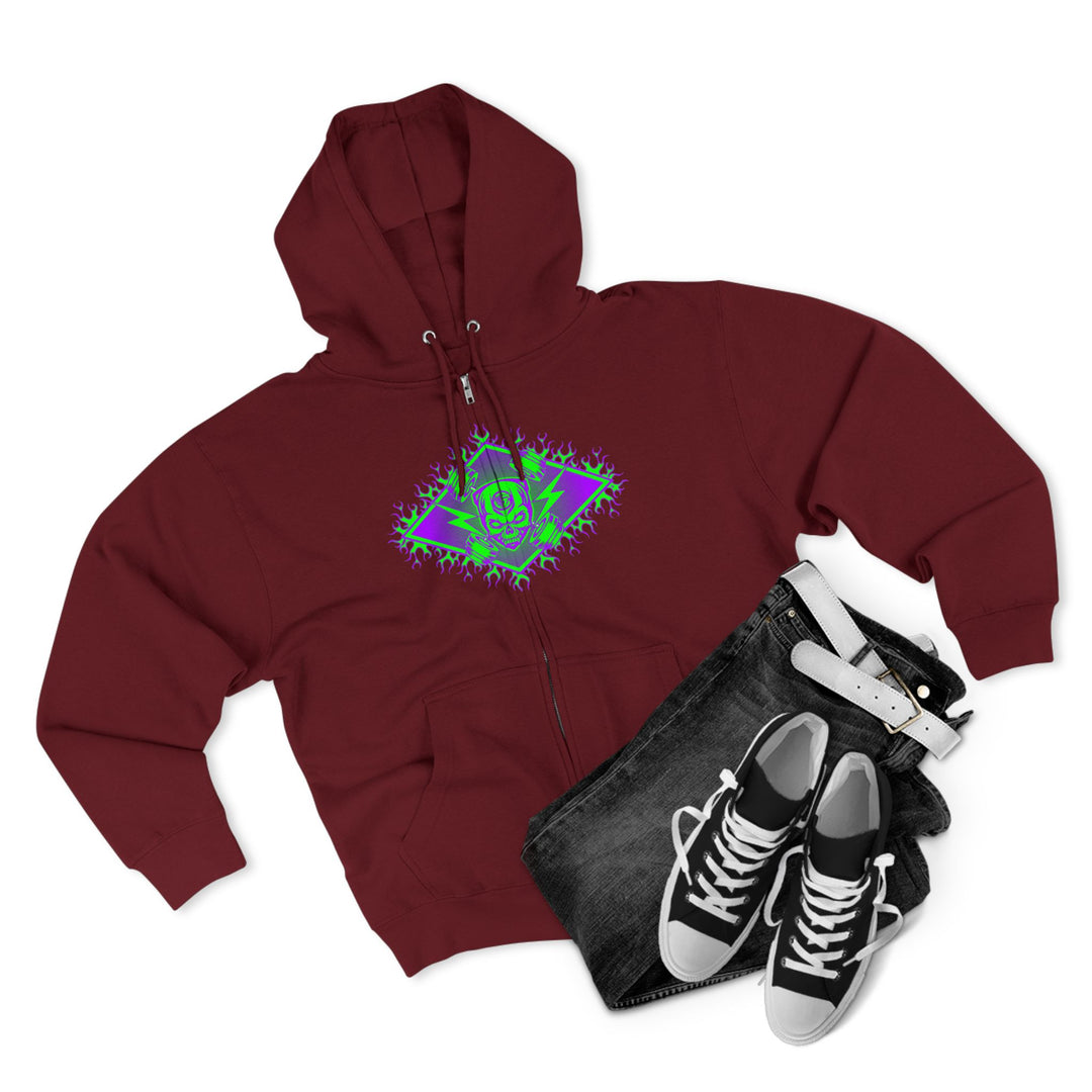 CG SERPENT SLAYER PURPLE GREEN /READY FOR WAR ZIP UP
