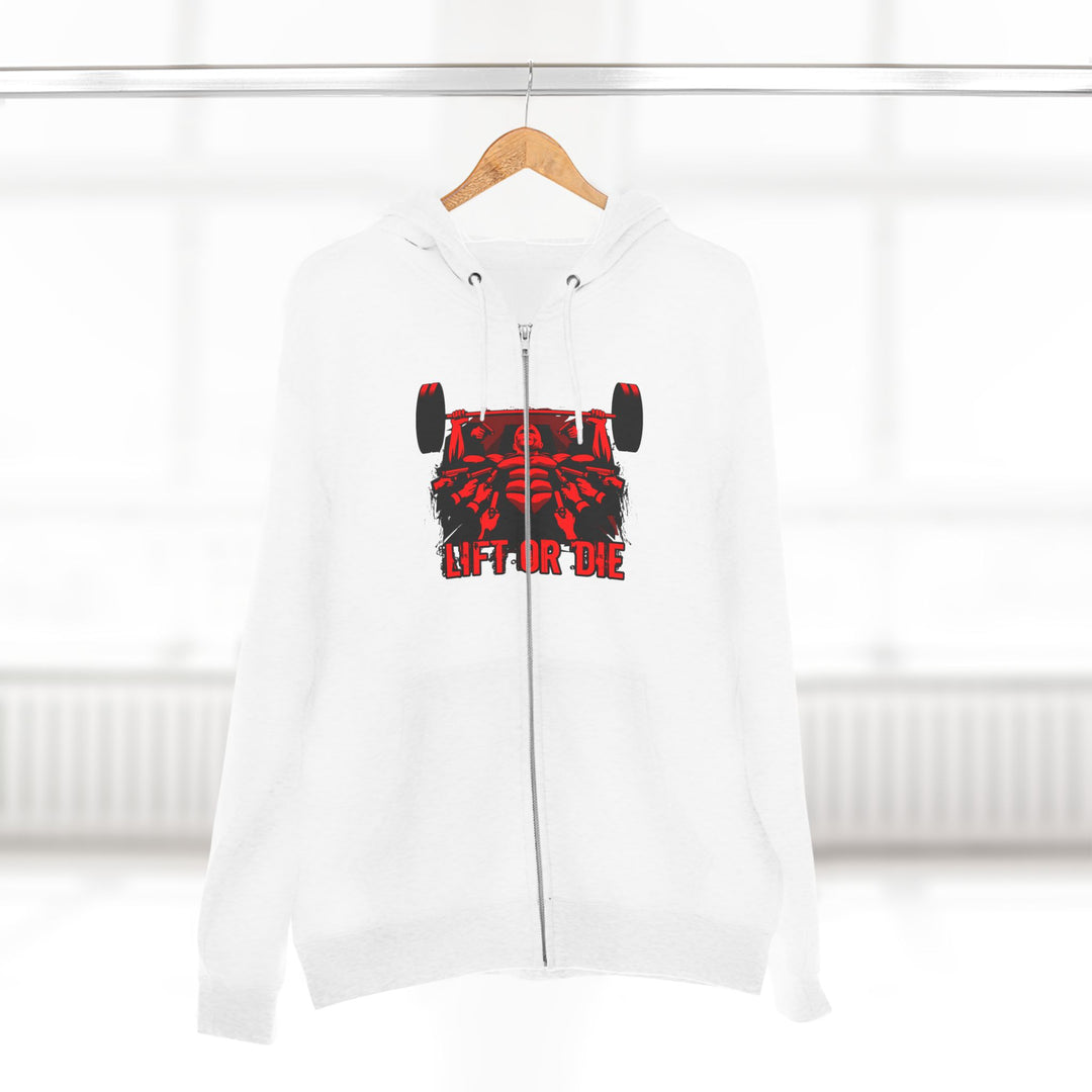 CG FINAL BOSS ON PRE-WORKOUT RED BLACK /LIFT OR DIE ZIP UP