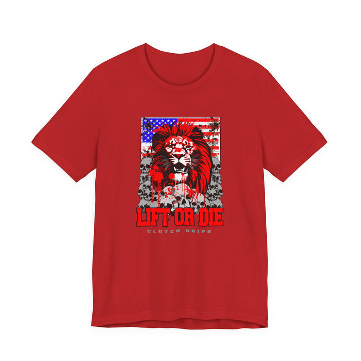 LIONHEART USA FLAG RED WHITE BLUE /LIFT OR DIE