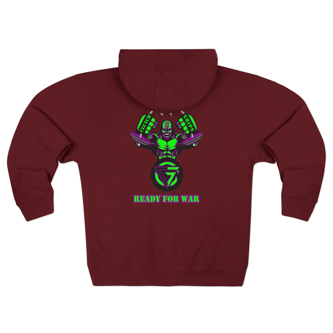 MAC SNAP PURPLE GREEN /READY FOR WAR ZIP UP