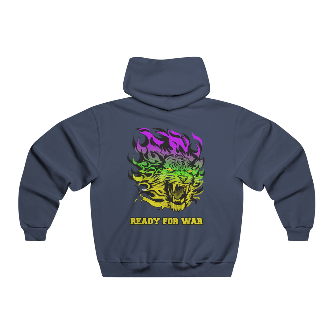 TIGER FLAME PURPLE GREEN YELLOW/READY FOR WAR