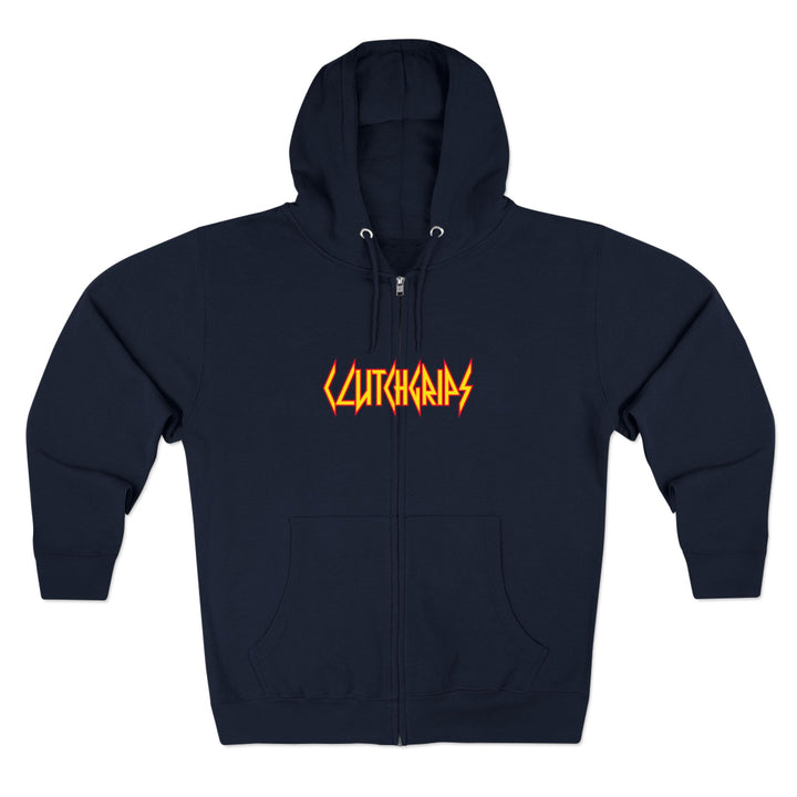 CG DBL SKULL BELL RED GOLD/STAY SAVAGE ZIP UP