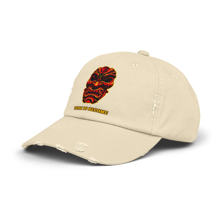 CG SAMURAI MASK RED BLACK GOLD /THINK DO BECOME CAP