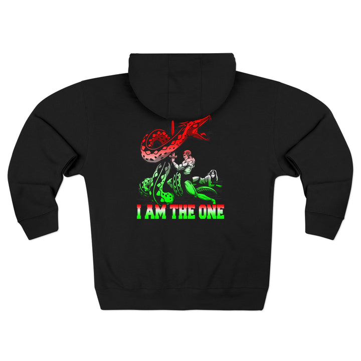 CG SERPENT SLAYER RED WHITE GREEN FADE /I AM THE ONE ZIP UP