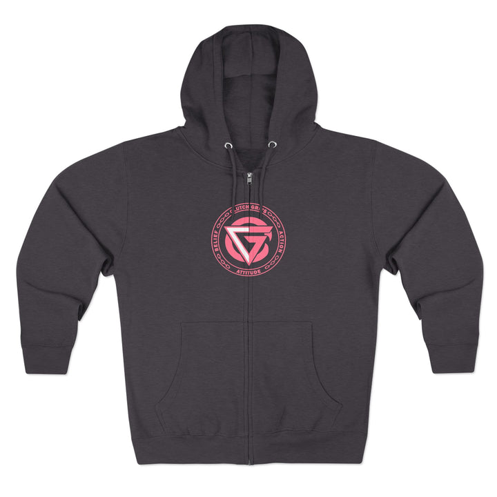 CG DRAGON BELLE LIGHTNING PINK/BELIEF ATTITUDE ACTION ZIP UP