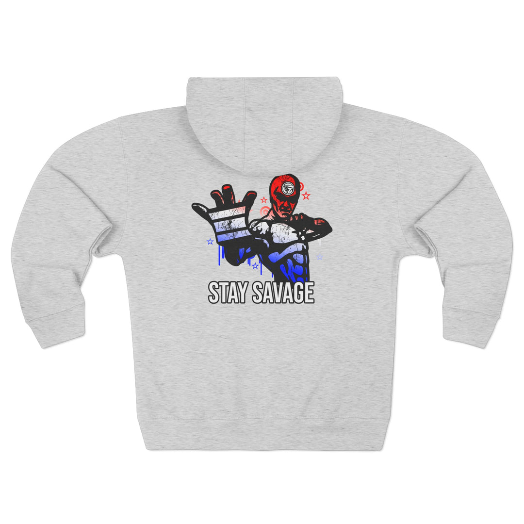 CG GRIP MASTER MAC RED WHITE BLUE FADE/STAY SAVAGE ZIP UP