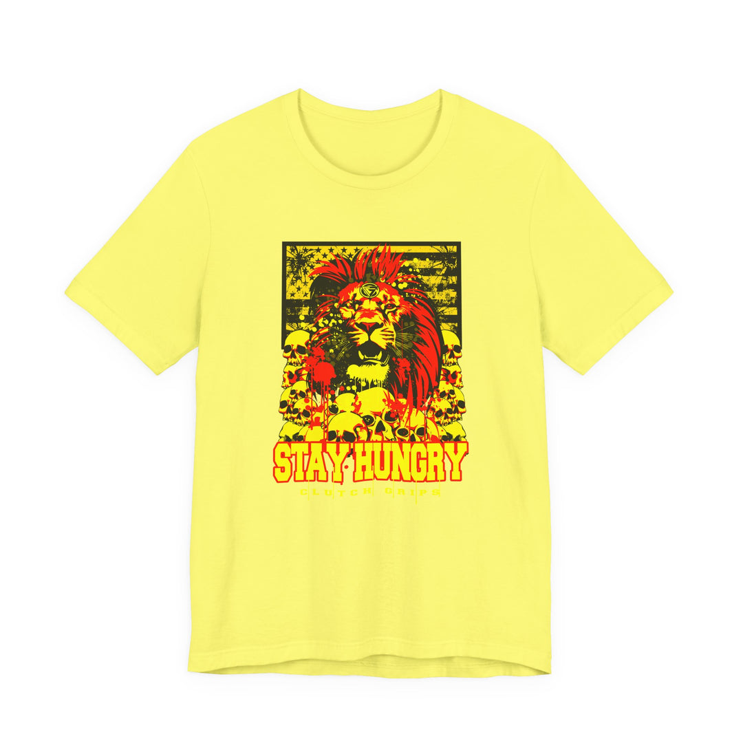 LION HEART YELLOW RED BLACK /STAY HUNGRY