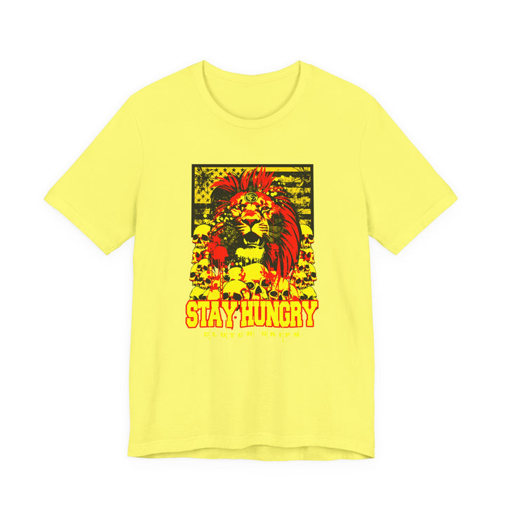 LION HEART YELLOW RED BLACK /STAY HUNGRY