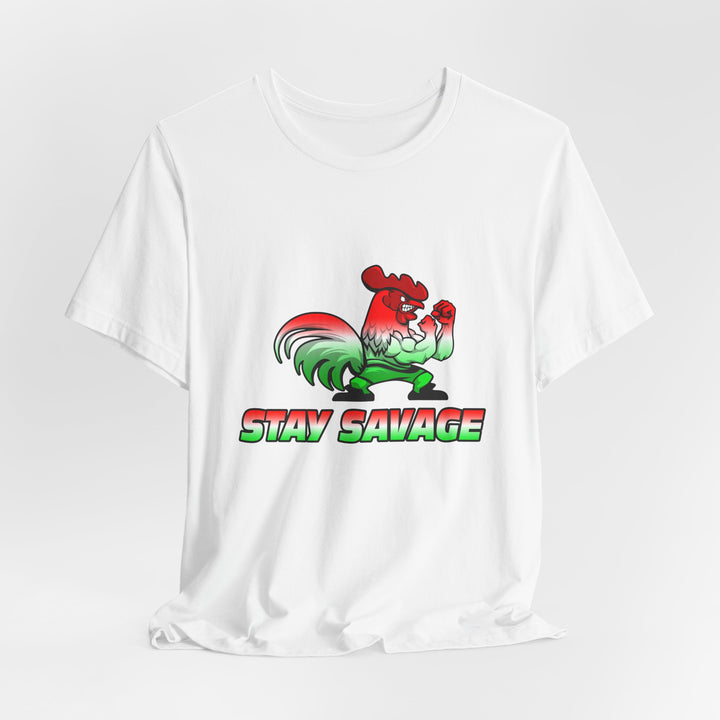 CG ANGRY ROOSTER RED WHITE GREEN FADE/STAY SAVAGE