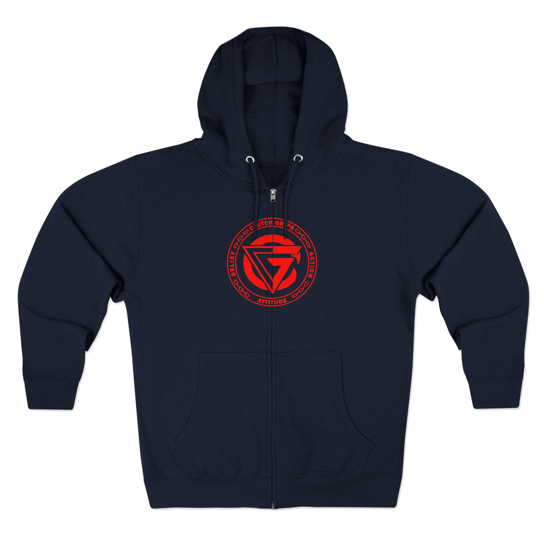 CG LION HEART RED BLACK /STAY SAVAGE  ZIP UP