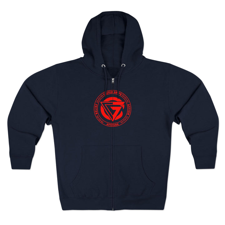 CG LION HEART RED BLACK /STAY SAVAGE  ZIP UP