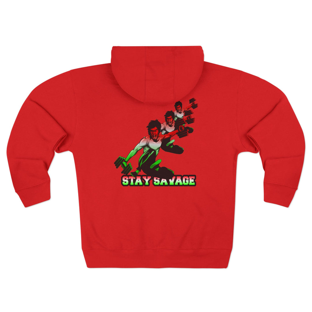 CG LIFT KICK RED WHITE GREEN FADE/STAY SAVAGE ZIP UP