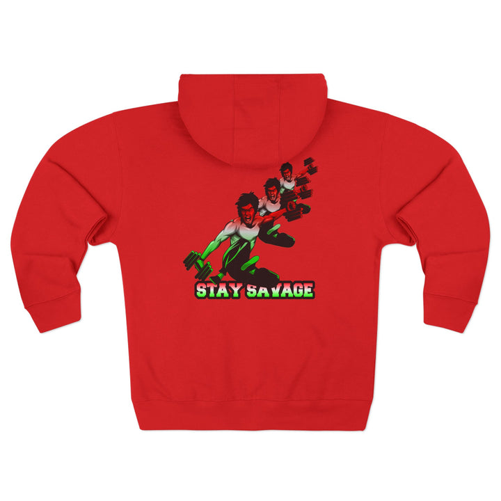CG LIFT KICK RED WHITE GREEN FADE/STAY SAVAGE ZIP UP