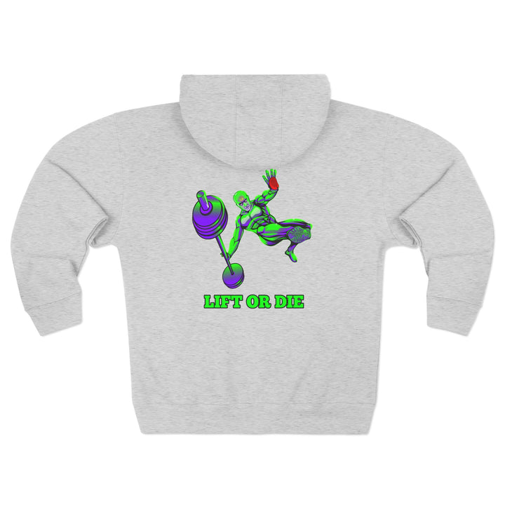 CG MAC JUMP PURPLE GREEN/LIFT OR DIE ZIP UP