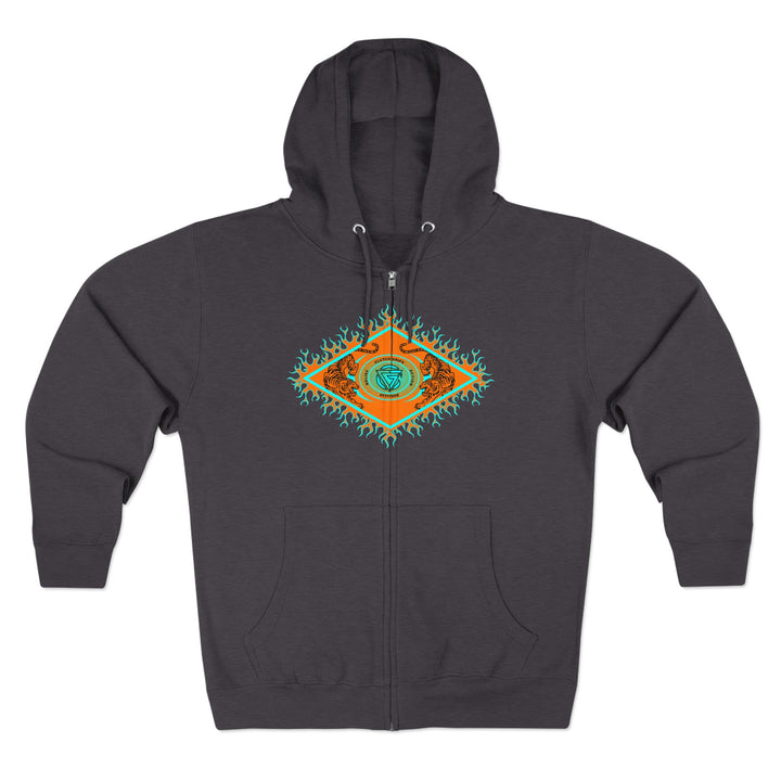 CG DIAMOND TIGER VS TIGER MIAMI AQUA ORANGE /CLUTCHGRIPS ZIP UP