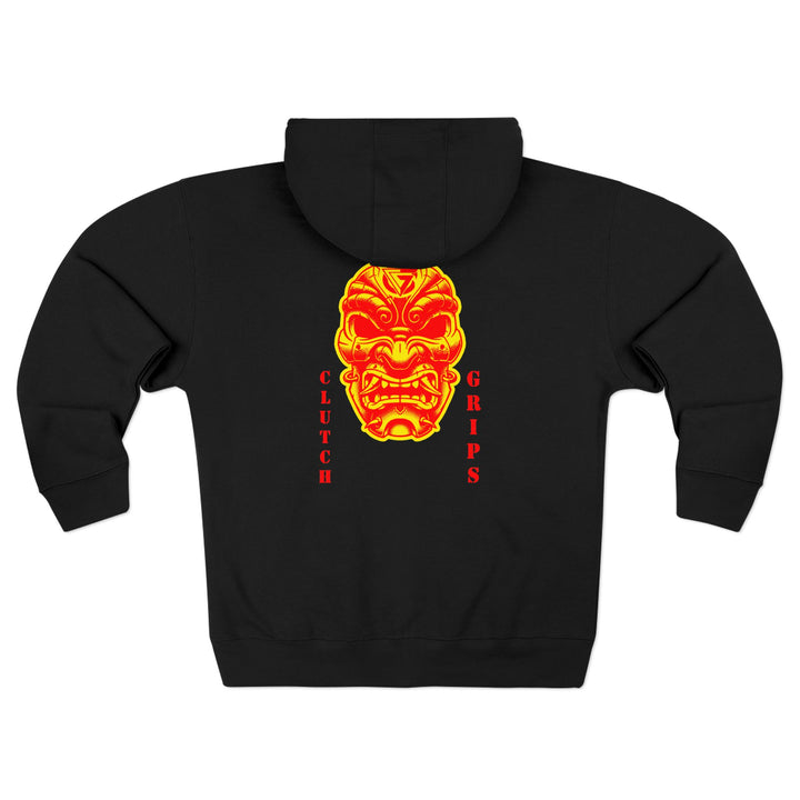 CG SAMURAI MASK ORANGE GOLD /CLUTCHGRIPS ZIP UP